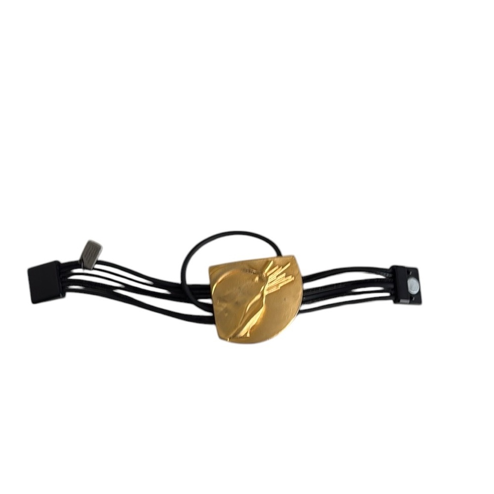 Anne-Marie Chagnon Black and Gold Bracelet